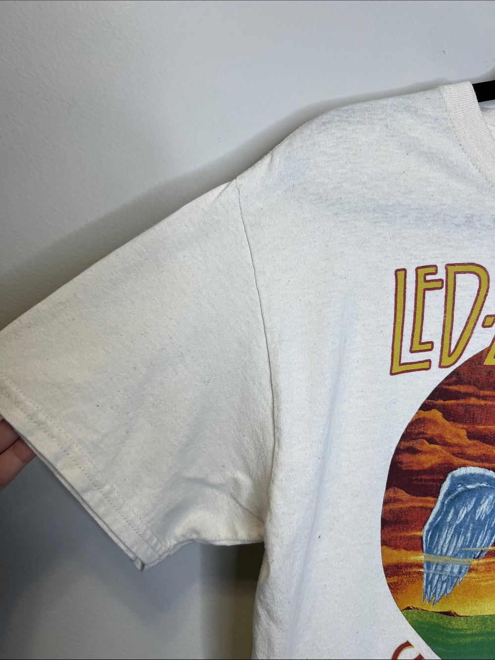 LED ZEPPELIN US Tour 1975 Graphic Print Band Tee size Medium - Picture 4 of 8